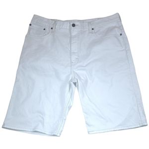 White Levi's 569 men's jeans shorts
